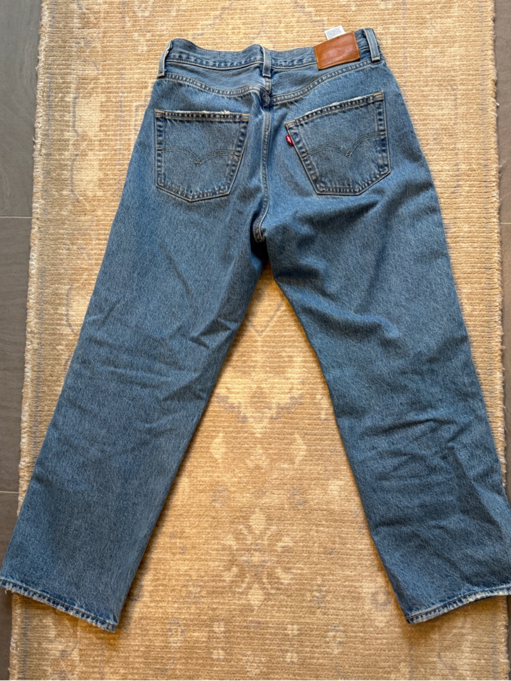 Levi's Men's Straight Blue Denim Jeans - Picture 4 of 5